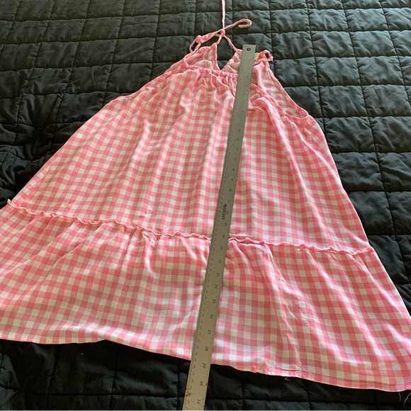 Suzanne betro weekend pink white gingham halter neck blouse‎ size 1XL - Picture 9 of 9